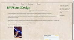 Desktop Screenshot of bmfsounddesign.com
