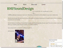 Tablet Screenshot of bmfsounddesign.com